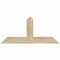 Ekena Millwork Portland Rough Sawn Timber Gable Bracket, Douglas Fir, 36"W x 16"H x 4"D x 4"F, 11/12 Pitch GBW036X16X0404POR00RDF - alternate 1